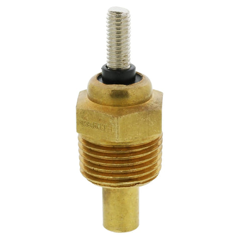Top Shelf Engine Coolant Temperature Sender Featuring Precision Brass Construction and Factory Calibrated Sensors for Spot On Thermal Readings, showing detailed brass body and threads.
