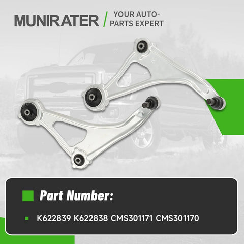 Beefed-Up Pair Front Lower Control Arms With Ball Joints For Altima 2015-2018 And Maxima 2016-2023 Replacement Suspension Part