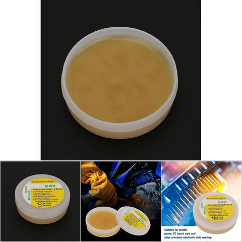 Cell Phone PCB Soldering Flux Paste For Micro Soldering And Circuit Board Rework, Neutral pH, Low Smoke Formula in 50g container