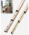 Heavy Duty Telescopic Pull Out Drawer Slides For Desks, Kitchen Islands And Countertops With Rust Resistant Aluminum Alloy