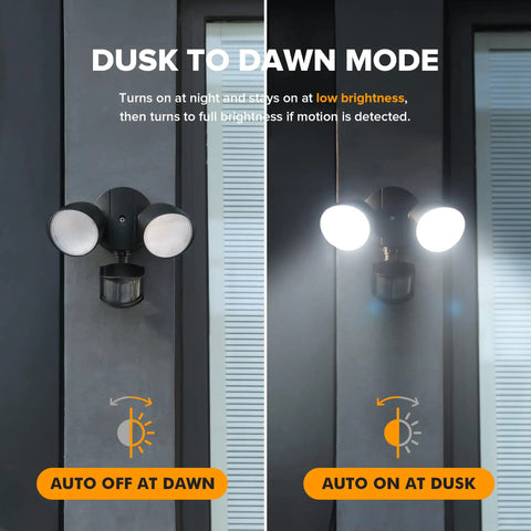 Straight Up Heavy Duty LED Security Flood Light With Wide Angle Motion Sensor And Rock Solid Weatherproof Build To Keep Your Driveway Or Backyard Brightly Lit Through Every Night
