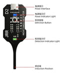 Pro-Grade Inductance Tester With Indicator Light, Type-C Coil Tester For PC And Phone Repair, Ultra-Precise Inductor Detector For Electronic Circuits, Fast Diagnosis And Clear Readouts For DIY Tech Repair, black PCB front view