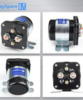 200 Amp Battery Isolator And Continuous Duty Solenoid For 12V Systems with metal bracket and multiple terminals for easy battery connection.