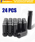 Ford 24 Pack 14x2.0 Spline Lug Nuts With 60 Degree Conical Seats XL Diver Style for Ford aftermarket aluminum wheels set