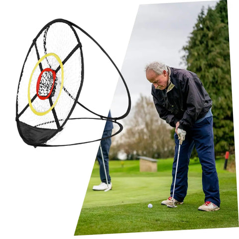Golf Chipping Net With Ball Return System For Backyard And Tennis Court Practice High Resilience Golf Target Durable Net