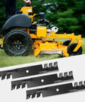 Three Pack Mower Blades For 48 Inch Decks Fit Hustler Bad Boy Scag Bunton Great Dane Replaces 482877 481706 795757 038-5350-00