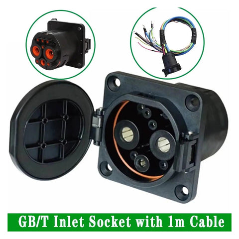 Built Different Ev Charging Adapter For Electric Cars Featuring Gbt Inlet Socket Heavy Duty 200A Fast Charge with 1m cable