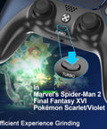 Upgraded Luna Controller with TURBO button, focusing on blue joystick and programmable turbo feature for Fire TV gaming.