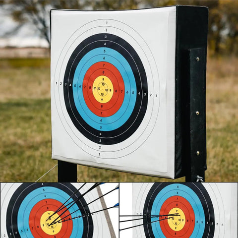 Pro Grade Backyard Archery Target Paper 31.5 By 31.5 Inches Thick 14mm 120g Wood Free Paper 15 Pack Rolled For Easy Setup