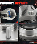 Front Wheel Hub Bearing Assembly 6 Lug With ABS For Nissan Frontier Xterra Pathfinder Suzuki Equator 2WD RWD Replacement OE Quality Fit Durable Hub Unit For Smooth Steering Quiet Operation with close-up of connector and mounting details.