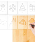 Rad Eight Piece Router Template Stencil Kit For Wood Crafting And Fabric Decor Precision Cut Acrylic Stencils with holiday patterns