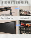 Slick Pull Out Shoe Rack With Heavy Duty Smooth Slide Rails And Adjustable Height Vertical Design showing height adjustment and shoe storage.