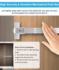Beefy Industrial Grade Commercial Door Push Bar Panic Exit Device With Exterior Lever Twenty Seven And A Half Inch Stainless Steel installed on wood door
