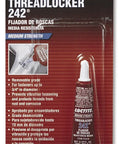 Blue Medium Strength Threadlocker For Nuts And Bolts One Quarter Inch To Three Quarter Inch That Locks Bolts Down To Beat Vibration Removable With Hand Tools Pack Of Twelve Six Milliliter Tubes.