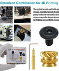 240 Piece Threaded Insert And Hex Bolt Set For DIY 3D Printing M3 Brass Heat Set Inserts And 304 Stainless Hex Socket Bolts Includes 120 M3 Inserts 120 Bolts Soldering Tip And Hex Key In A Two Compartment Organizer, M3 brass insert kit for 3D printed parts