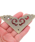 Metal Corner Protectors Set 12 Ornate Edge Guards Made Of Zinc Alloy Old School Vintage Look For Frames And Wooden Tables