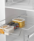 Top Shelf Heavy Duty Telescopic Drawer Slides And Smooth Operator Cabinet Pull Out Tracks For Kitchen Bedroom Storage game changer with organized containers.