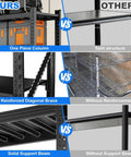 Comparison of Legit Heavy Duty 4 Tier Steel Shelving Rack 59 By 59 Inches Built To Handle 6400 Pounds for durability features.