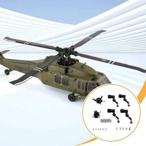 Beefy Aluminum RC Helicopter Cross Plate With Bearing Lightweight Spare Part For K124 And K170 Black Accessory