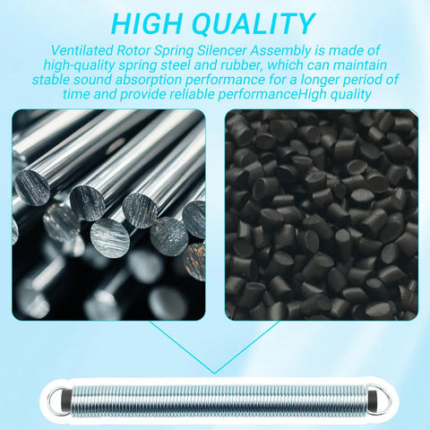 Vented Rotor Brake Lathe Spring Silencer Band Replacement For Ammco 9800 909800 438190 Accuturn; spring steel rods and rubber material