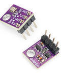 Two Pack BME280 Sensor Module 5V With I2C And SPI Interface Breakout For Accurate Temperature Humidity And Atmospheric Pressure Readings Plug And Play Great For Arduino Raspberry Pi And ESP8266 DIY Projects, purple PCB modules