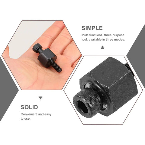 The Ultimate Zack Rivet Nut Tool Kit With Mandrel Is A Heavy Duty Must Has For Pros And Car Guys Using High Carbon Steel For Easy Auto Jobs And Storage. black steel mandrel adapter