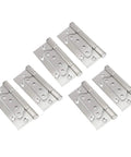 Heavy Duty Stainless Steel Ball Bearing Door And Window Hinges With Mute Silent Rotation Rustproof Furniture Hardware That Glides Like Butter For Smooth Cabinet And Interior Doors, pack of six hinges.