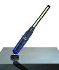 Beast Mode Slim LED Work Light With 650 Lumen COB Main Beam And 120 Lumen Top Flashlight Adjustable Dimmer From 60 To 650 Lumens on stand