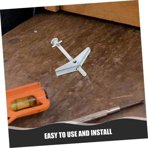 Petal Expansion Screws Set M5x60mm For Hollow Walls Drywall Gypsum Board Round Head Toggle Bolts with wall anchors