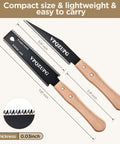 6 Inch Pull Saw For Woodworking Pro Grade Double Edged SK5 Steel Hand Saw With Flexible Blade 17 TPI For Hard Wood And 11 TPI For Soft Wood