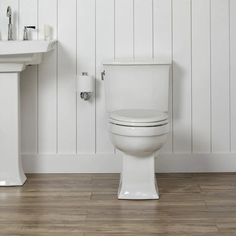Heavy Duty Wood Toilet Seat With Quick Release Hinges For Easy Cleaning, Tight Bolts That Never Loosen, Never Wobbles, Made In USA Round Design