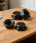 2 Pack NMO Antenna Mount Cap With O Ring Seal Dust Weather Rain Cover Black Heavy Duty Plastic For Secure Weather Protection