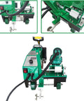 Professional Pro Level Ready 5500W Electric Hot Air Plastic Welder close-up view with controls and nozzle features.