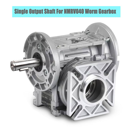 Output Shaft For NMRV040 Worm Gear Box With Gaskets S Ring Corner Pin For Nema 34 Stepper Motor RV040 18mm Diameter 0.71 Inch M6 X 16 Screw Holes Single Output Shaft