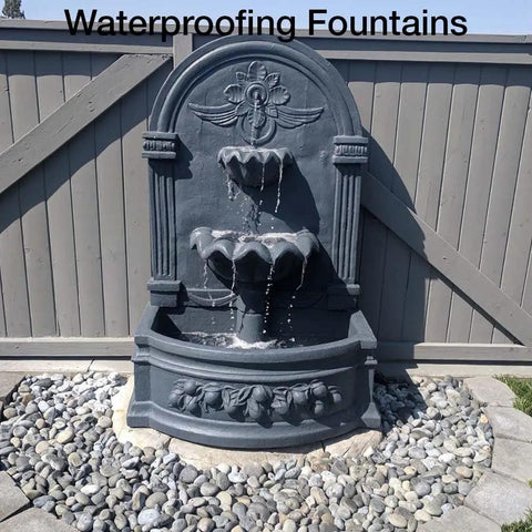 Heavy Duty Liquid Waterproofing Membrane Kills Leaks And Stops Cracks Cold On Roofs Decks And Bathrooms Top Shelf Coating for fountains and outdoor features.