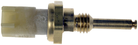 Cylinder head temperature sensor with threaded shaft, metal body and plastic connector (side view)
