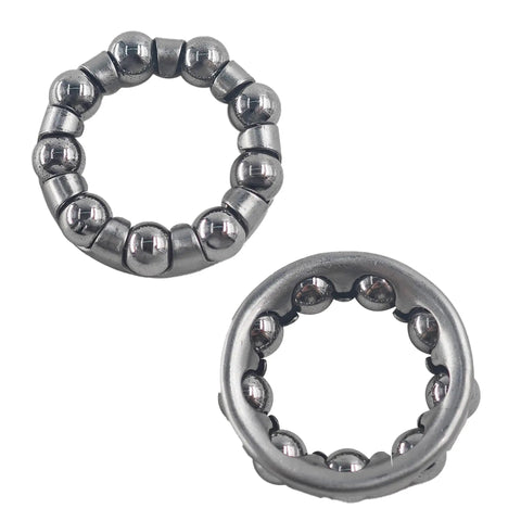 Four Piece Bike Ball Bearing Retainer Set One Quarter Inch Outer 29mm Inner 18mm Ball 6.35mm For Crank Bearings And Rear Wheel Replacement