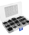 M3 Hex Standoffs And Screw Assortment Kit For Motherboard Mounting and Hard Drive Securing Electronics Repair Hardware in organizer box.