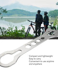 Stainless Steel Bottom Bracket Wrench For Bikes Multifunctional BB Removal And Installation Tool with scenic lake background