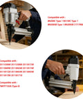 Heavy Duty Replacement Head Valve For Pneumatic Nailers Featuring Tough As Nails Construction and Precision Tuning, close-up in use.