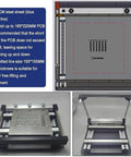 Manual Solder Paste Stencil Printer With Aluminum Alloy Frame For Super Handy Precision SMT PCB Assembly And DIY Electronics Prototyping