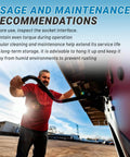 Trailer Crank Handle Compatible With Timpte Landing Gear shown in usage with maintenance tips displayed.