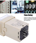 LED Digital Display Adjustable Cycle Time Relay Delay Control Module For Industrial Automation Systems DC 12V High Reliability Wide Delay Range Anti Interference Digital Time Setting Flexible Control Mode, beige timer relay