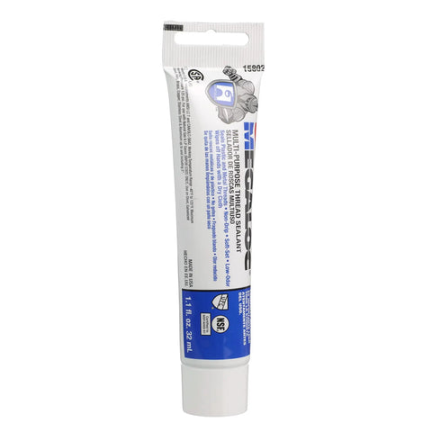 Front view of 1.1 oz Hercules Megaloc Multi-Purpose Thread Sealant for plastic and metal pipes, safe and odorless formulation tube.