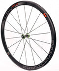 700C Road Bike Wheelset Ultralight 40mm Aluminum Rim Reflective Finish With Carbon Fiber Tube Hub Quick Release