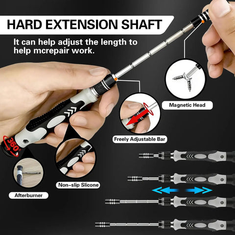 Dope All In One 138 In 1 Precision Screwdriver Set With Magnetic Bits And Portable Case For Electronics And DIY Repair Pro Tool Kit