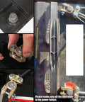 Installation of Brass Battery Terminal Clamps Set Top Post Connectors Protectors, Positive and Negative 1 Pair, on car battery.