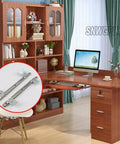Heavy Duty Metal Drawer Slides 35cm Two Pack With Ball Bearing Runners Height Adjustable And Rust Resistant Smooth Quiet Glide 40kg Load Capacity Beefy Steel Drawer Rails For Kitchen Cabinets And Tool Chests, desk cabinet use