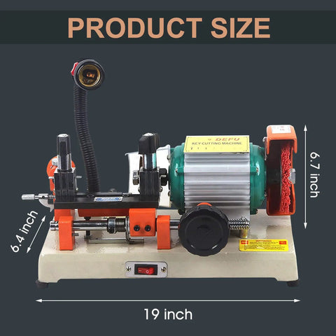 19-inch 110V Automatic Key Duplicating Machine With Precision Micro Adjust And Titanium Plated HSS Blade