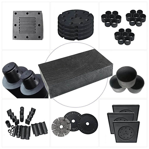 High Purity 99.9 Percent Carbon Graphite Plates For Metallurgy And Lab Use, 30mm by 20mm by 2mm, various shapes for custom projects